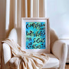 motivational poster, inspirational, art print, wall art, daily affirmation, positive quotes, home décor, Empowerment, Wall Hanging, Unframed, painting, teacher, councilor, classroom, Maximalist, mindset teacher classroom decor gift women affirmation