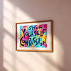 Show yourself Compassion| Mindfulness Mindset Empowering Positive Quote Poster art