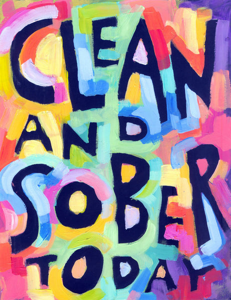 Clean and Sober - 12 step Recovery Poster