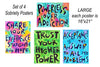 🛑 Addiction Recovery 12 Step Sober Gift (Set of 4 - 16"x21") Positive Inspirational Daily Affirmation Poster