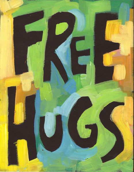 Free Hugs - Office, Classroom, Kids Room Poster