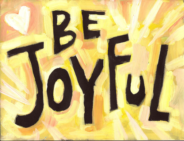 Be Joyful - Wall Décor for Nursery, Home, Classroom, Baby Kids Teachers Great Gift